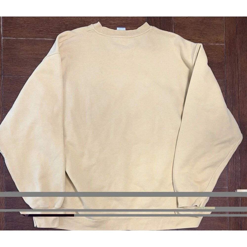 Vintage Pittsburgh Steelers Mens Size XL Reebok Gridiron Yellow Crewneck Sweater